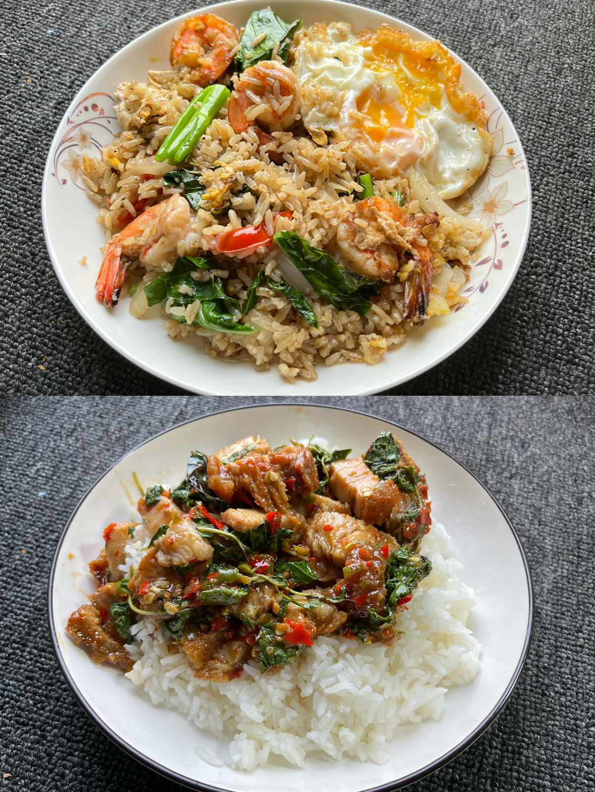 虾炒饭、罗勒叶脆皮猪肉饭.jpg